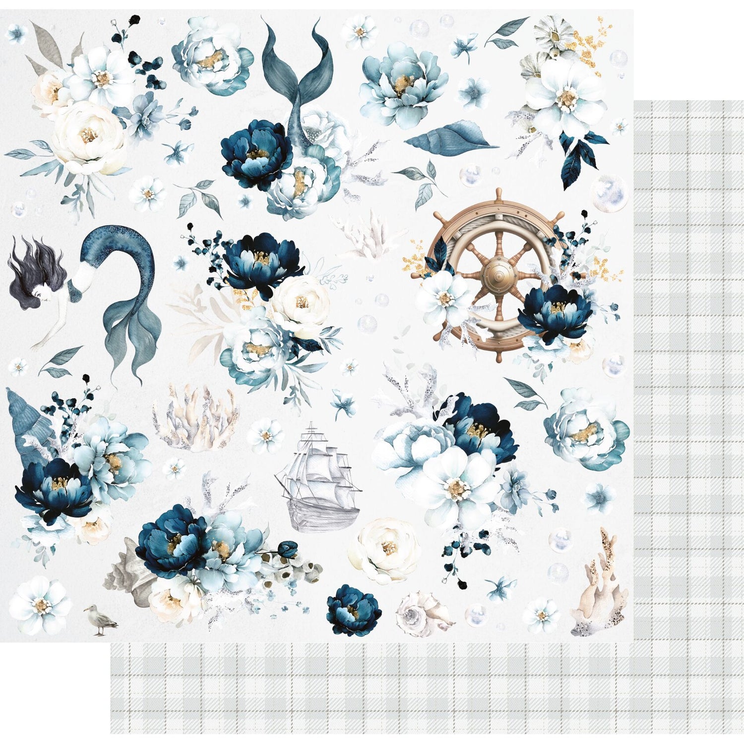 Uniquely Creative Shades of Whimsy - Mermaid Whispers Paper