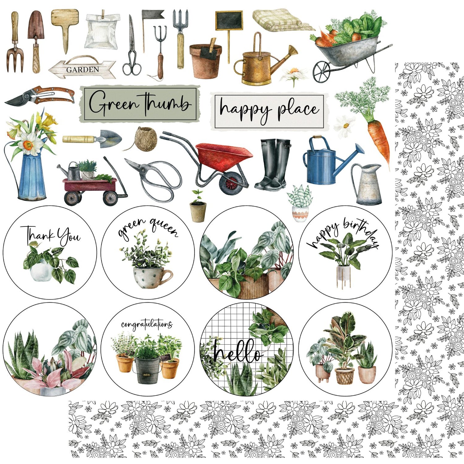 Uniquely Creative Garden Path - Green Thumb Paper