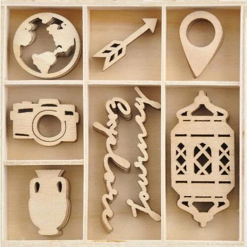 Kaisercraft Wooden Flourish Pack - Journey