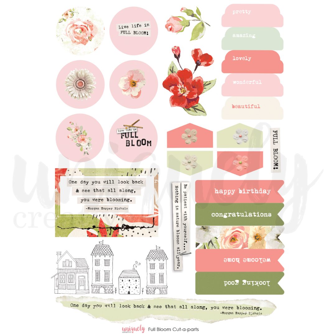 Uniquely Creative Cut-a-Part Sheet - Full Bloom