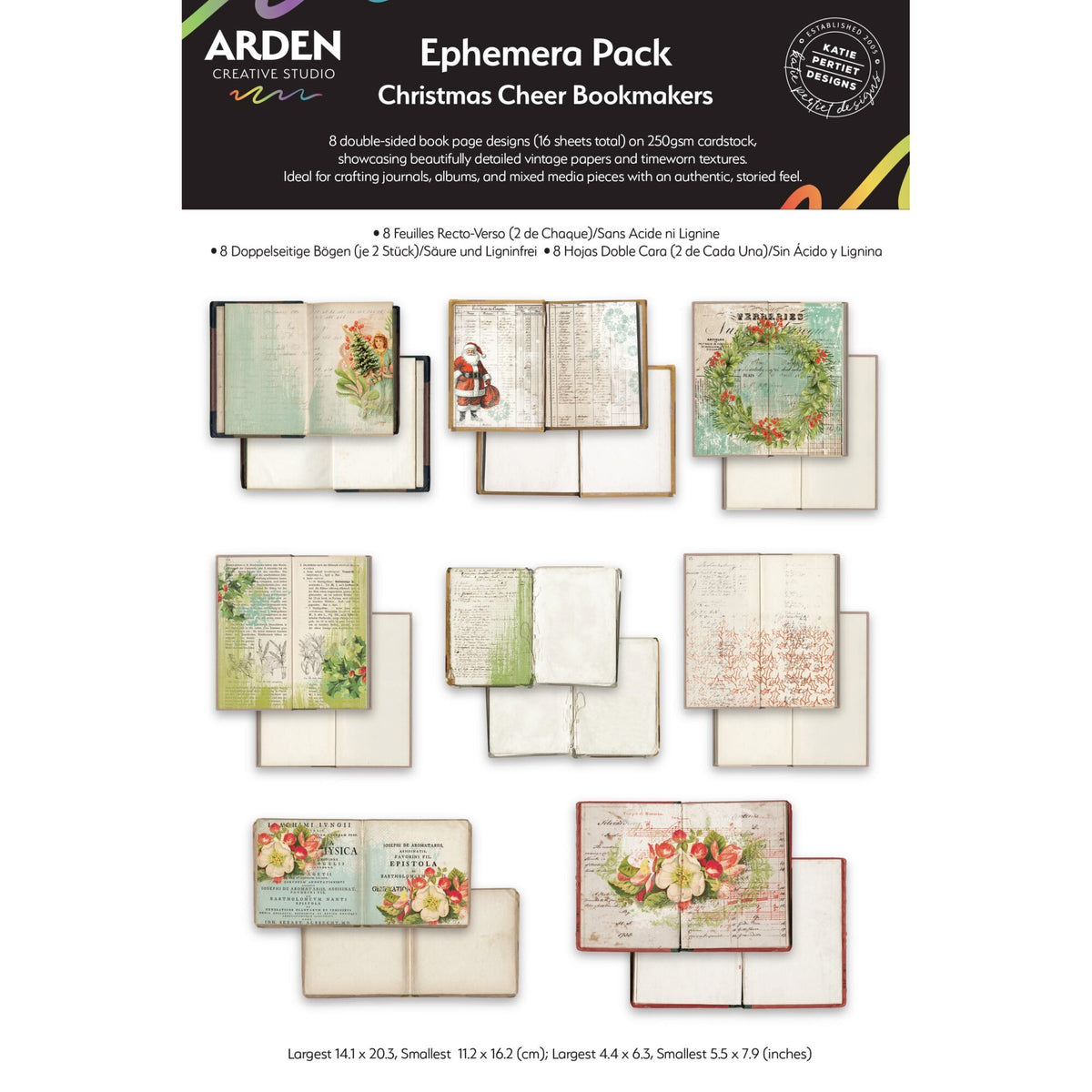 Arden Creative Studio Ephemera Pack - Christmas Cheer Bookmakers