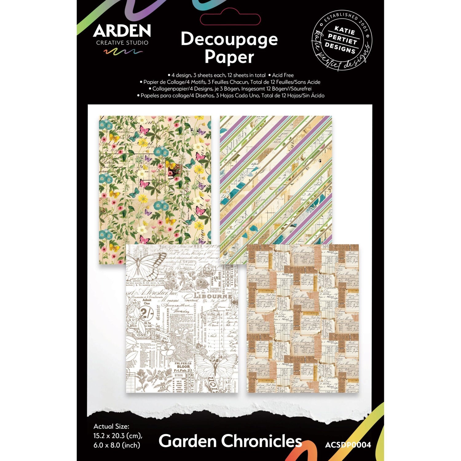 Arden Creative Studio Decoupage Paper - Garden Chronicles