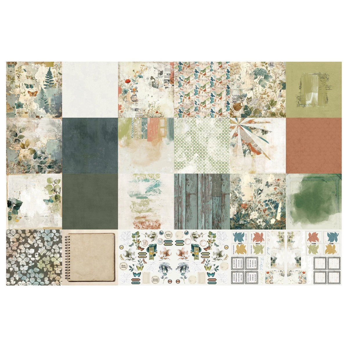 Arden Creative Studio 12x12" Paper Pad - Amber Ledgers - 24 Sheets