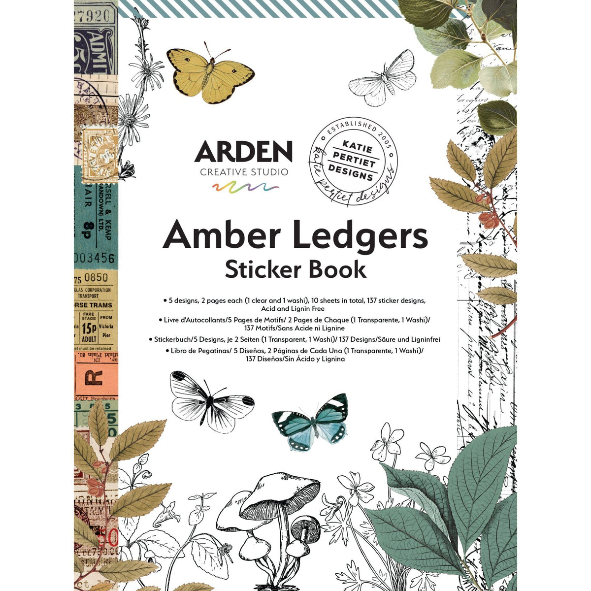 Arden Creative Studio Sticker Book - Amber Ledgers