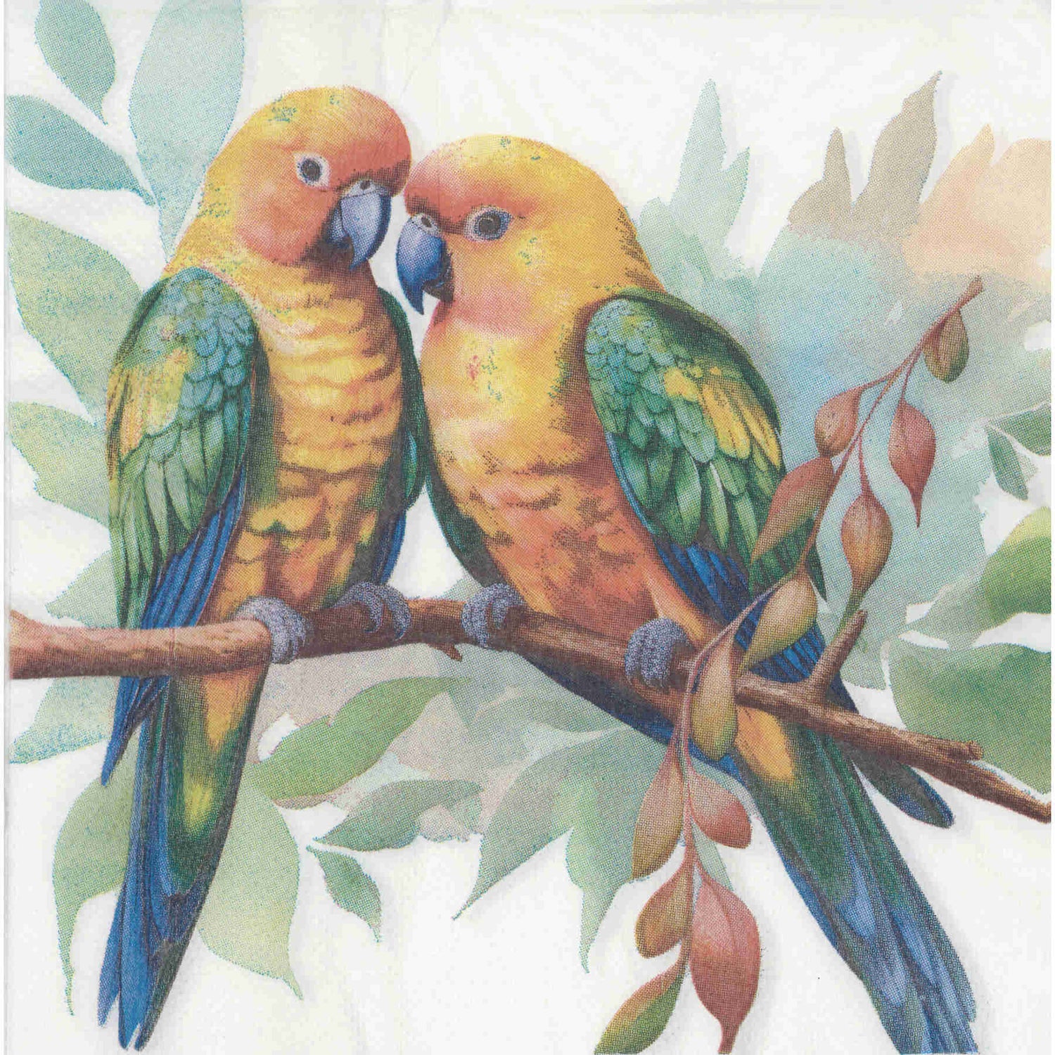 Accent Napkin/Serviette - Pretty Parrots