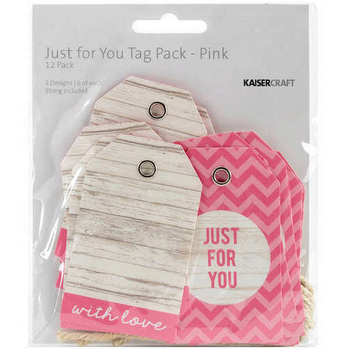 Kaisercraft Tag Pack - Just For You - Pink