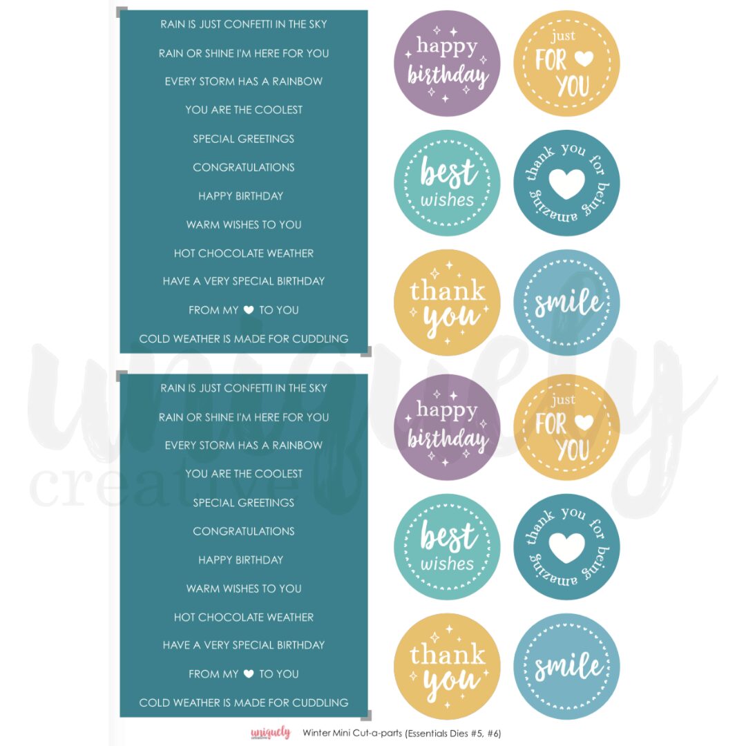 Uniquely Creative Cut-a-Part Mini Sheet - Winter