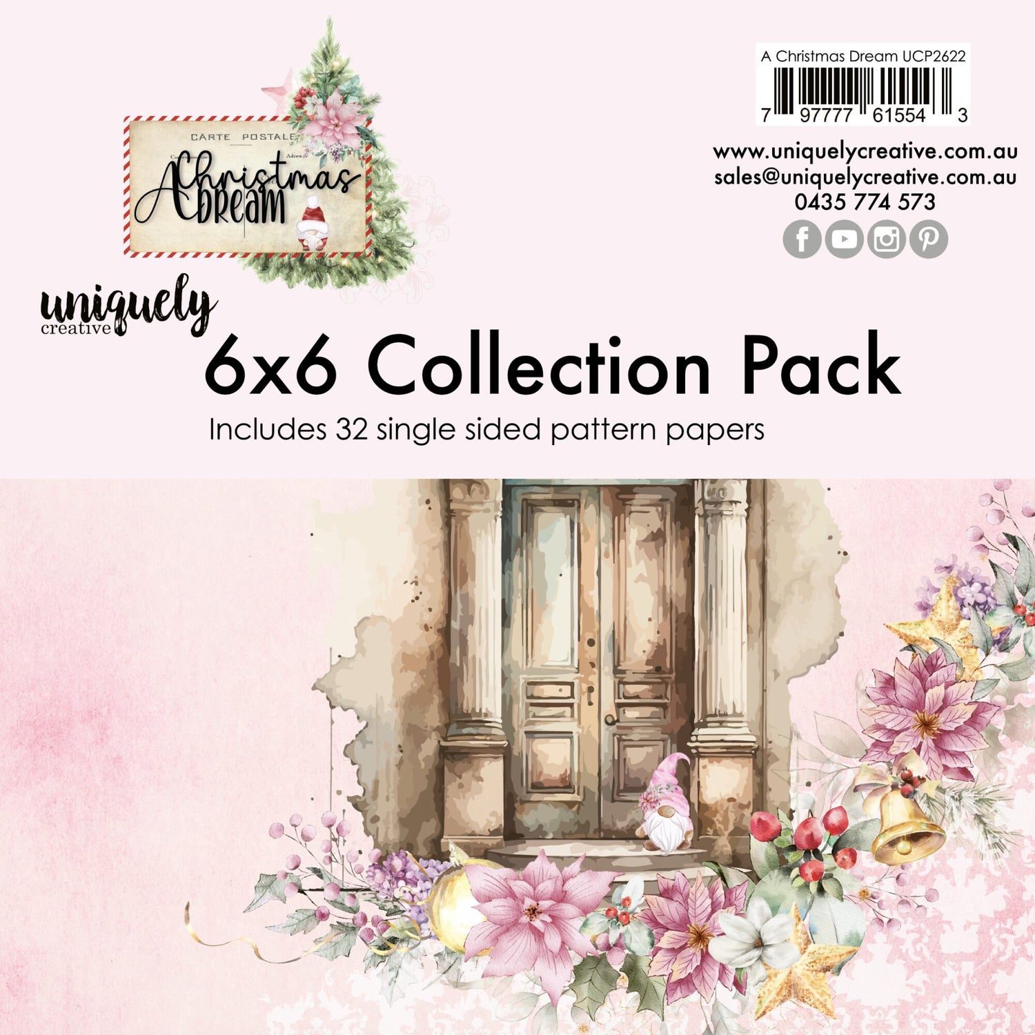 Uniquely Creative A Christmas Dream - 6x6" Collection Pack (32 papers)