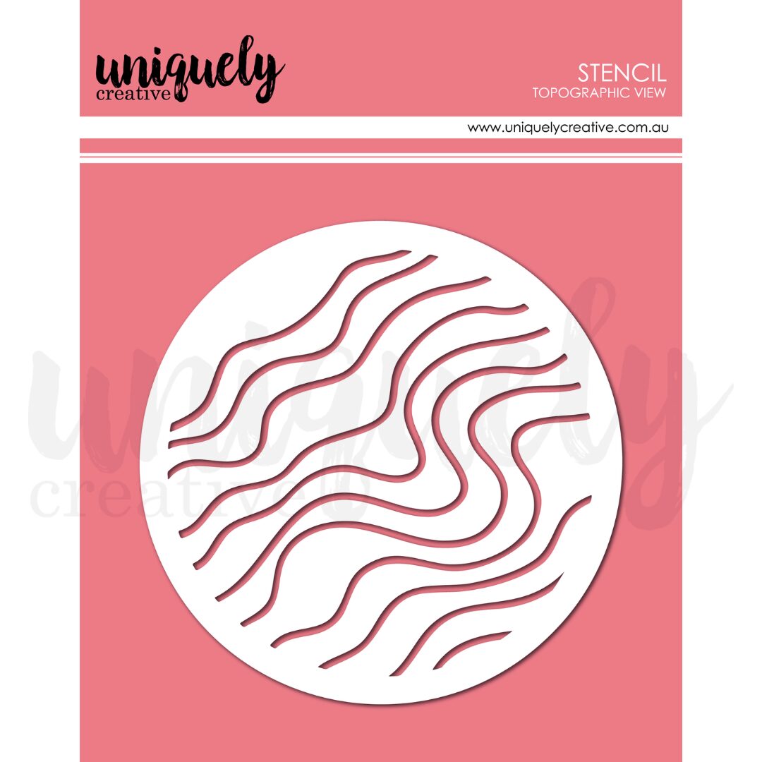 Uniquely Creative Stencil - Topographic