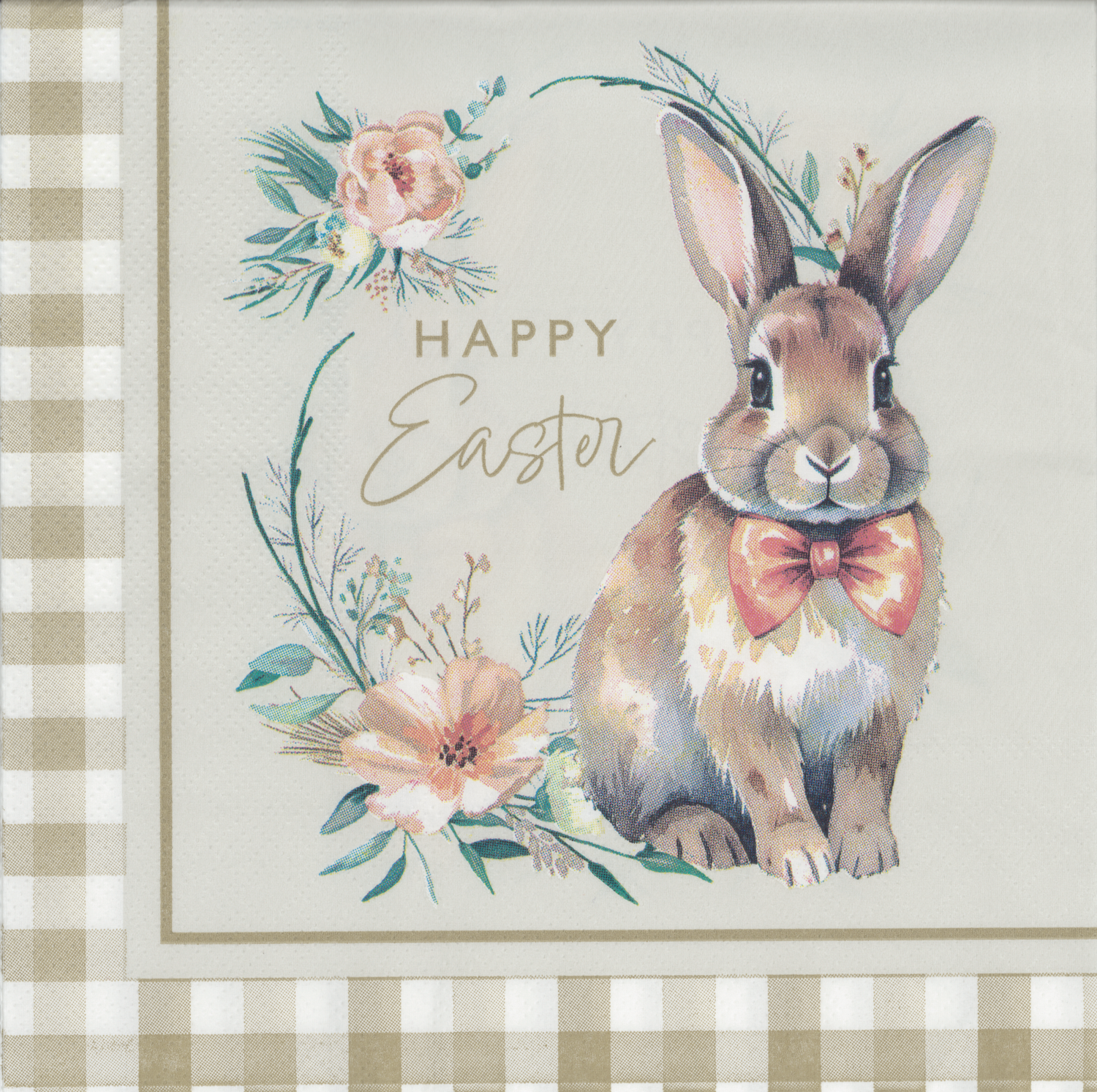 Hippity Hop Napkin/Serviette - Elegant Easter