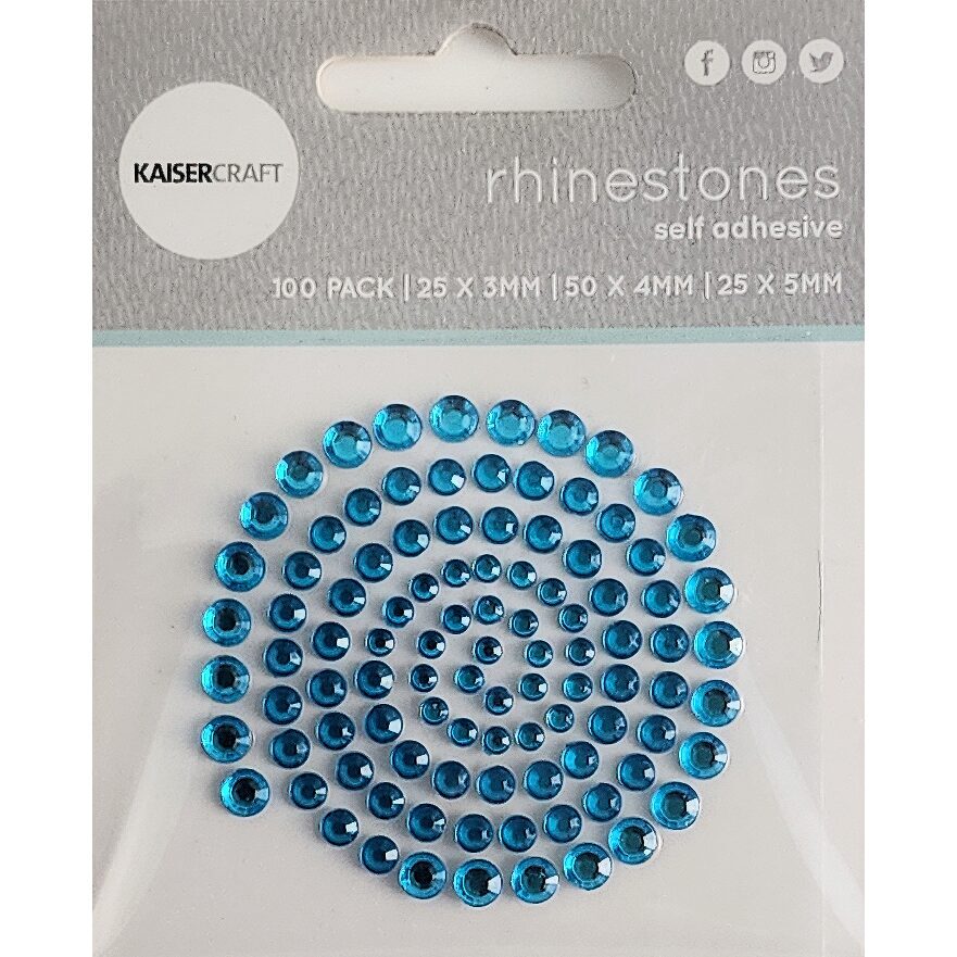 Kaisercraft Rhinestones - Aqua