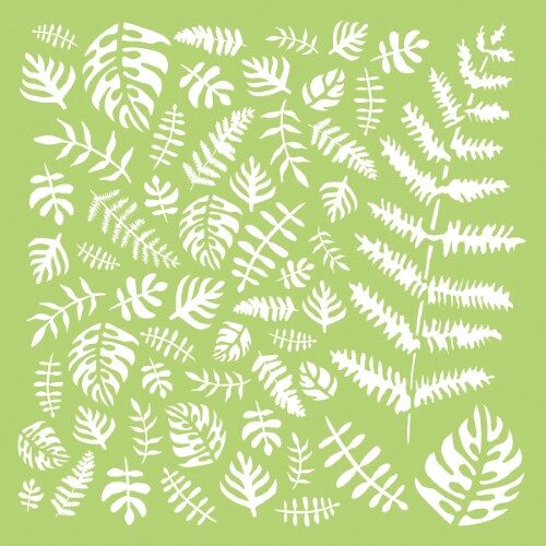 Kaisercraft 6x6" Designer Template - Tropical Leaves