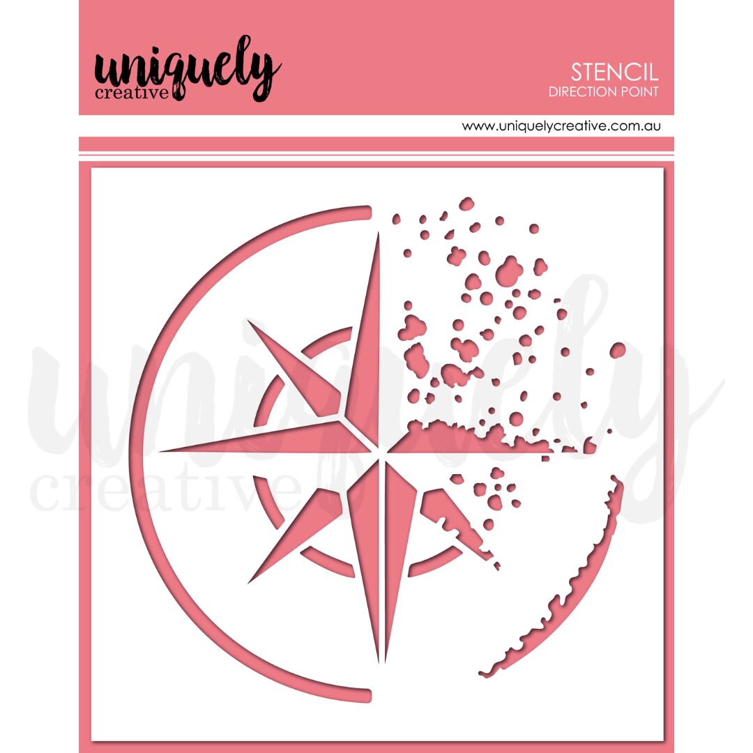 Uniquely Creative Stencil - Direction Point