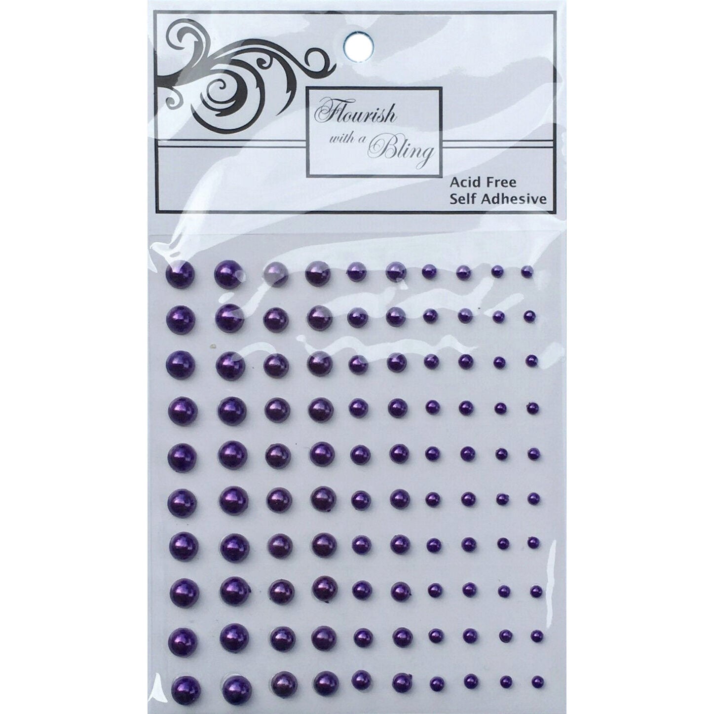 FWAB Adhesive Pearls - Purple