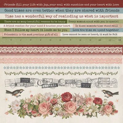 Kaisercraft 12x12" Sticker Sheet - Cherry Tree Lane