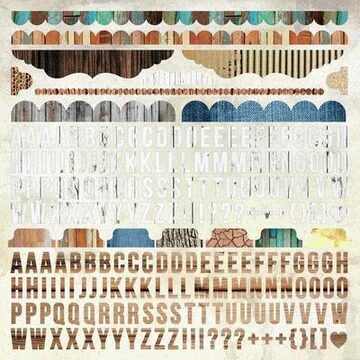 Kaisercraft 12x12" Sticker Sheet - Base Coat