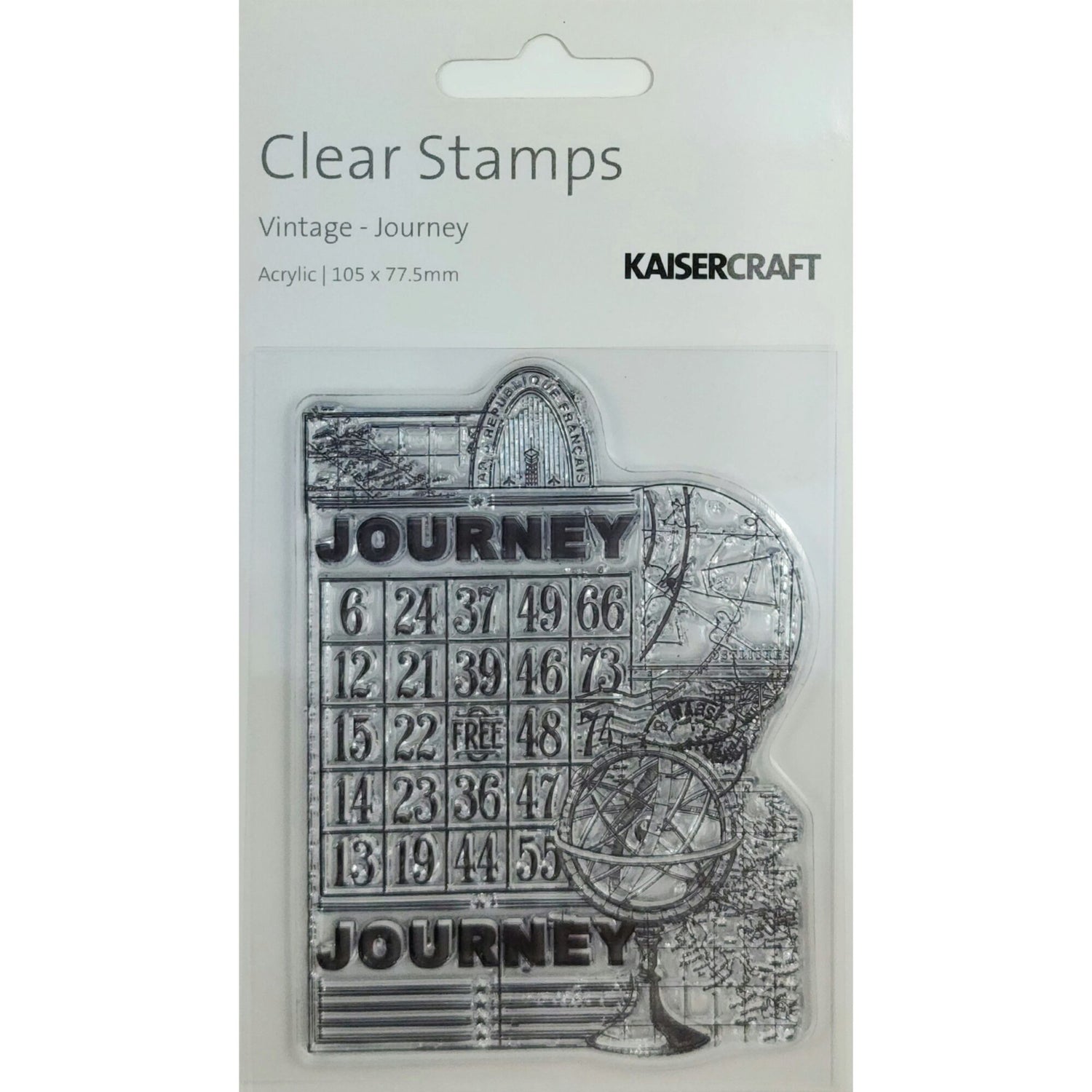 Kaisercraft Clear Stamp - Vintage Journey