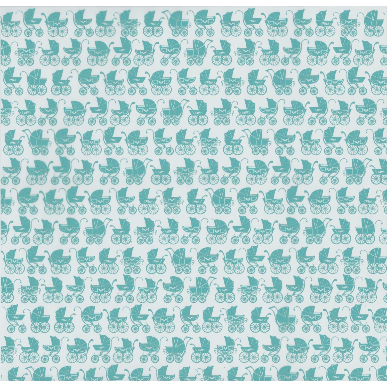 Hambly Studios 12x12" Speciality Paper - Baby Buggy Blue - Acetate
