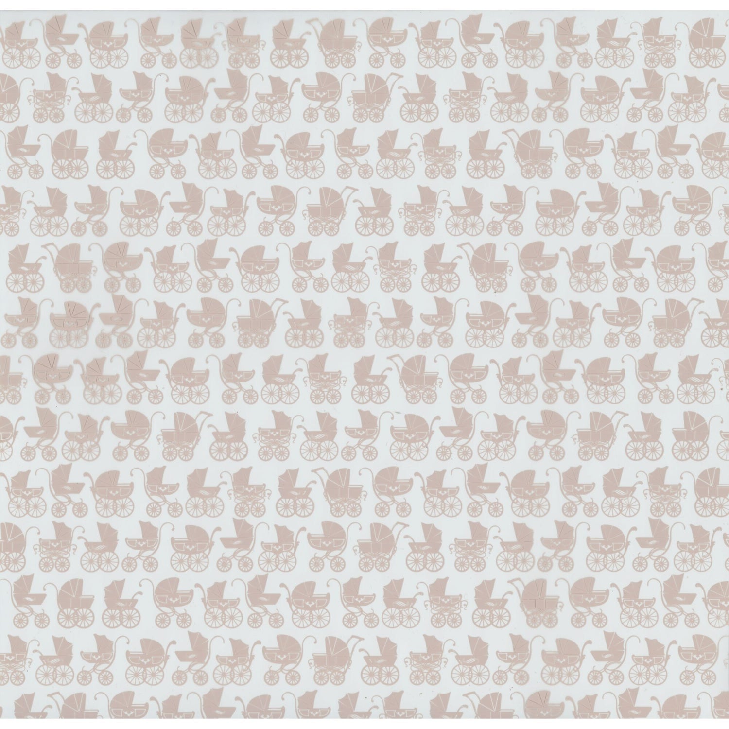 Hambly Studios 12x12" Speciality Paper - Baby Buggy Pink - Acetate