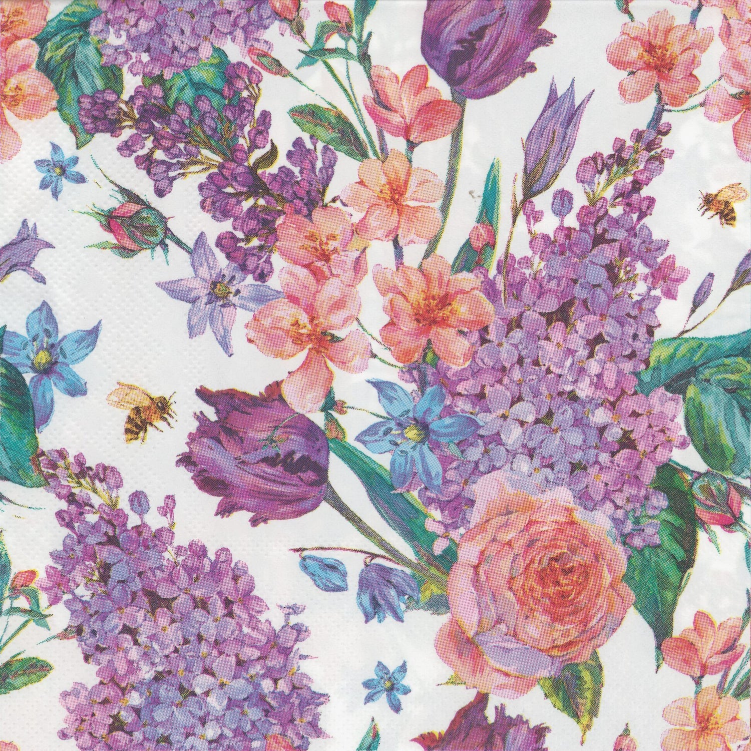 Omara Home Napkin/Serviette - Petals in the Garden Breeze