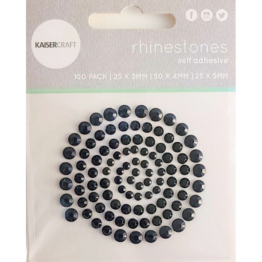 Kaisercraft Rhinestones - Black