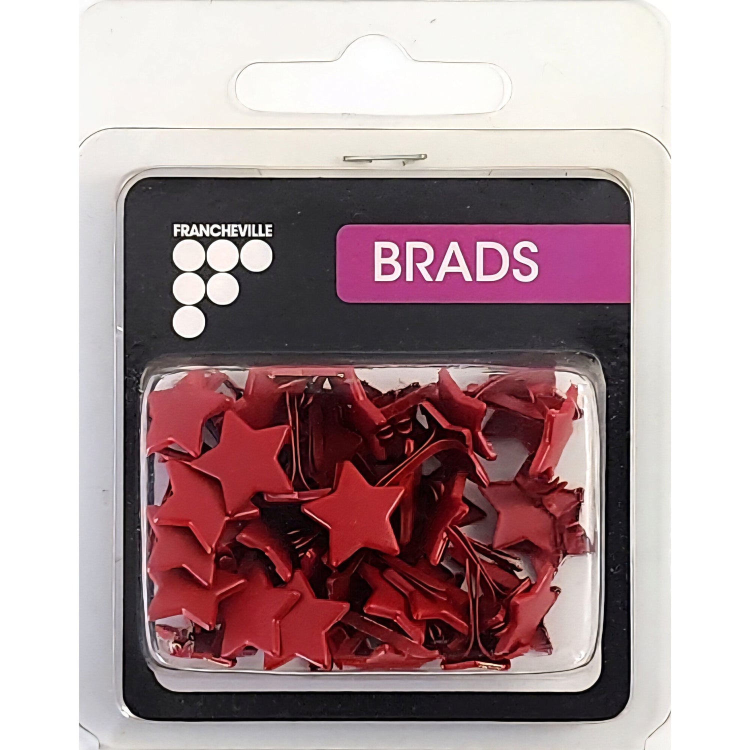 Francheville Brads - Stars - Red (50pk)