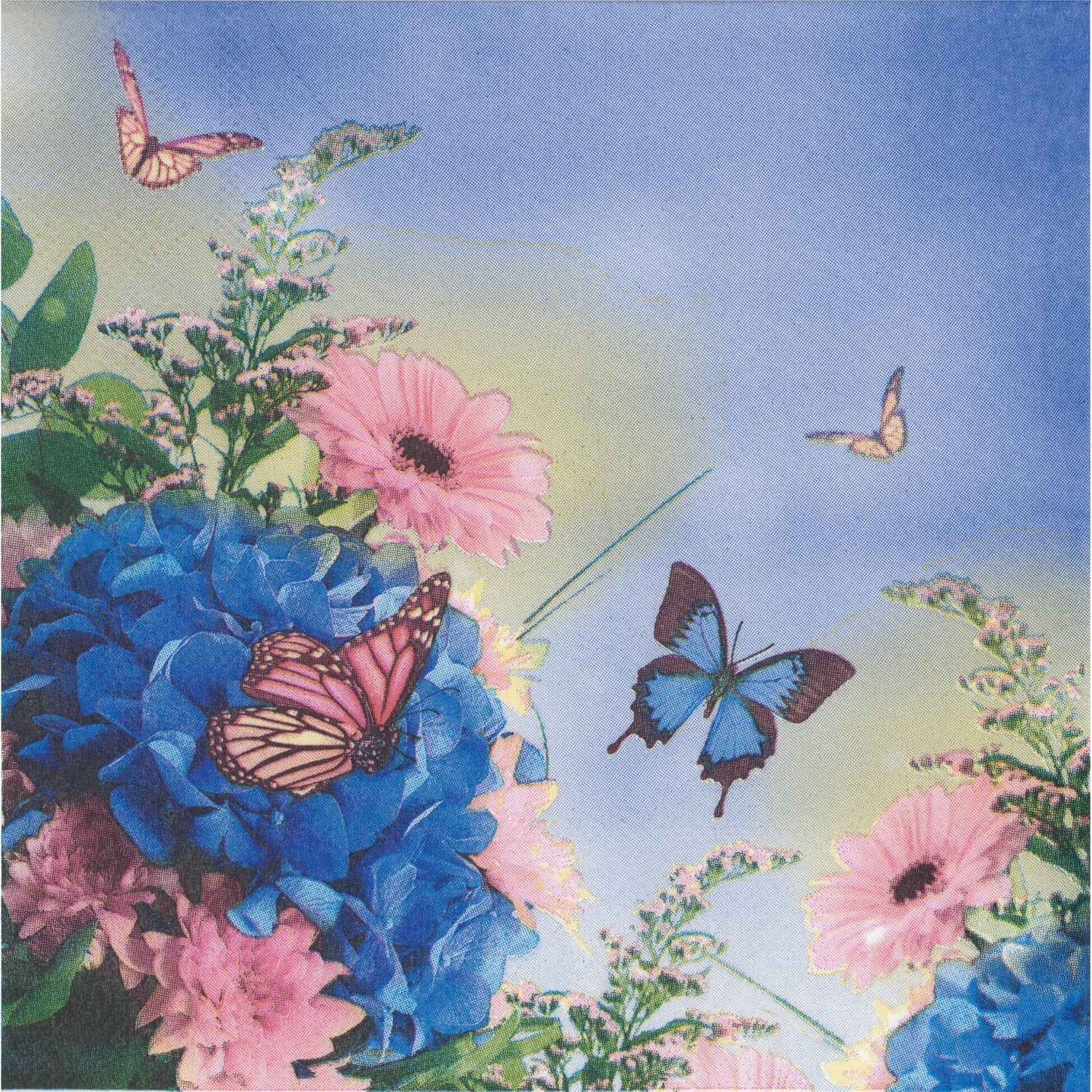 Revelle Napkin/Serviette - A Flutter in the Sky