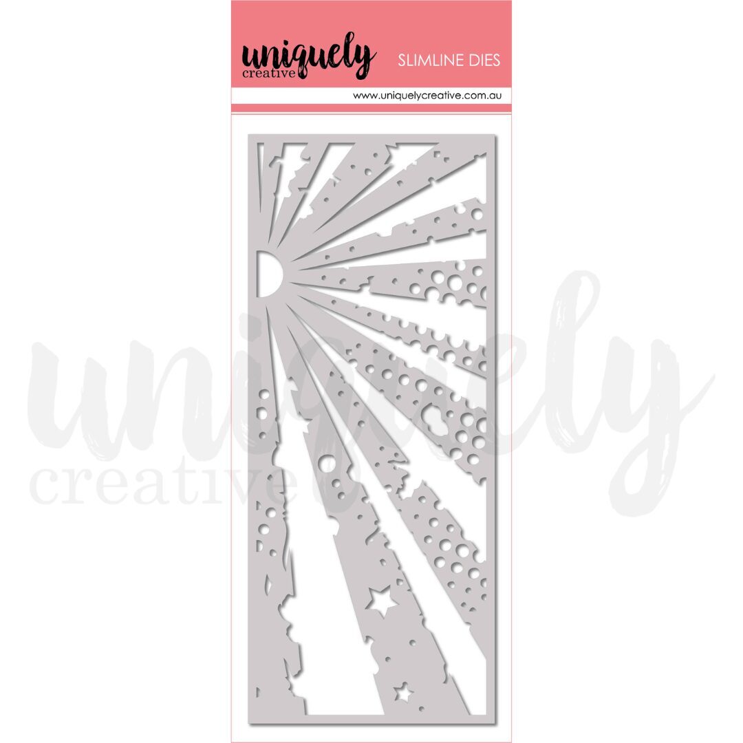 Uniquely Creative Slimline Die - Starburst Grunge