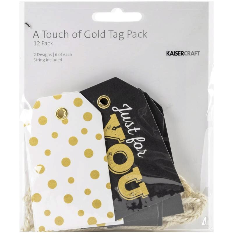 Kaisercraft Tag Pack - A Touch of Gold