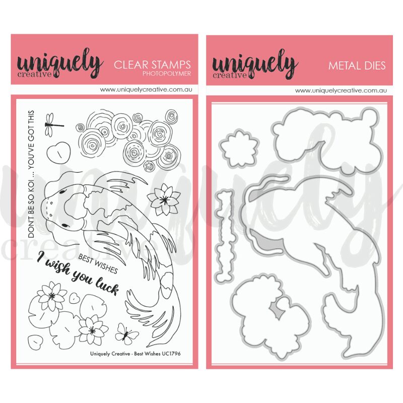 Uniquely Creative Stamp & Die Set Bundle - Best Wishes