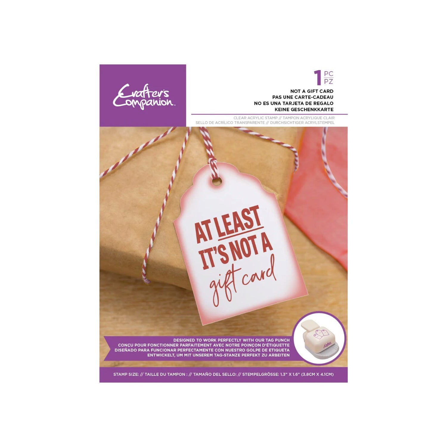 Crafter's Companion Stamp - Not a Gift Card