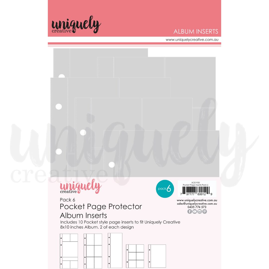 Uniquely Creative Pocket Page Inserts - Pack 6