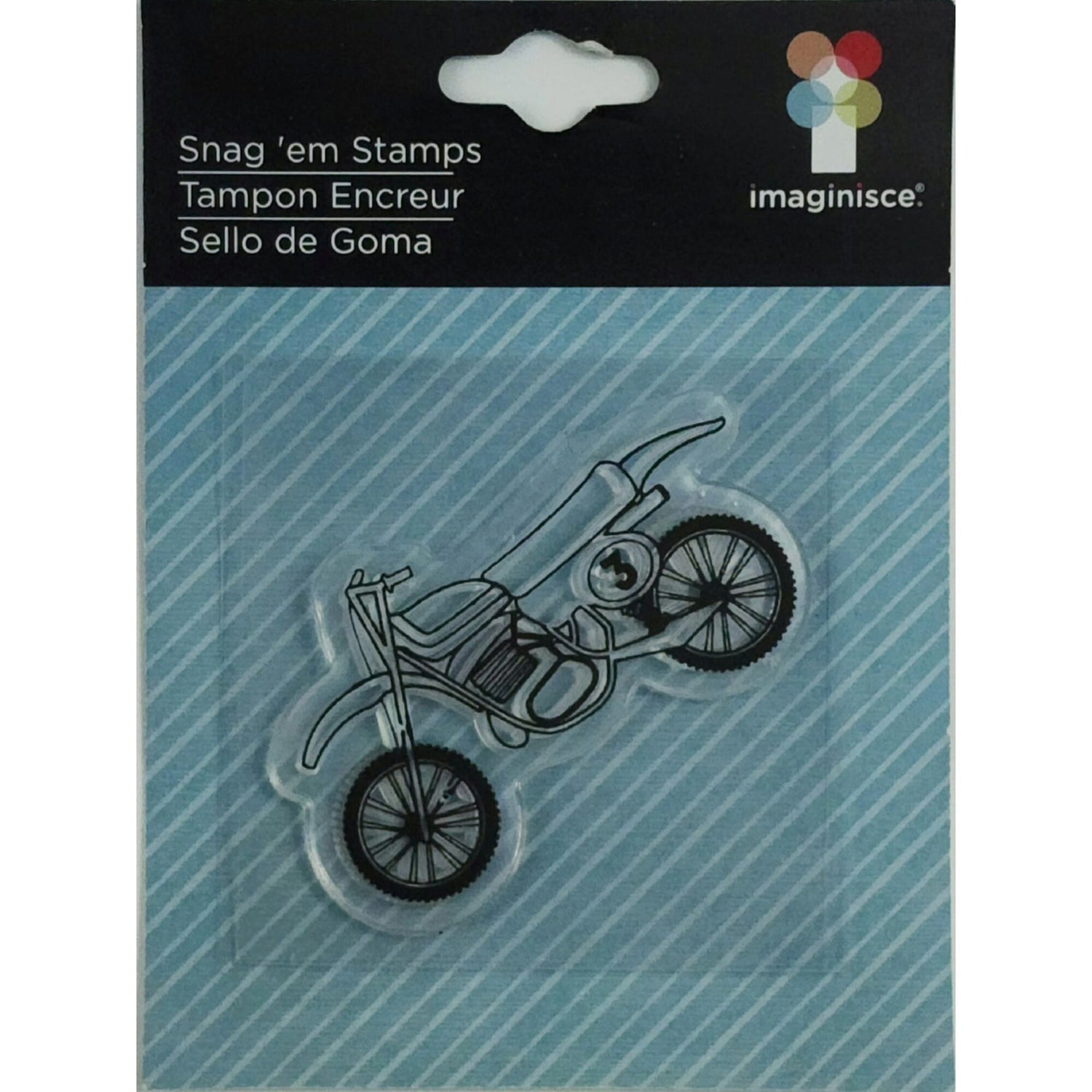 Imaginisce Acrylic Mini Stamp - Motorbike