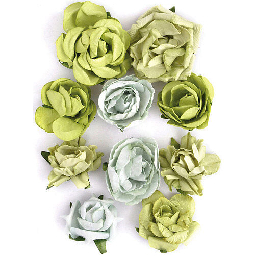 Kaisercraft Paper Blooms - Olive