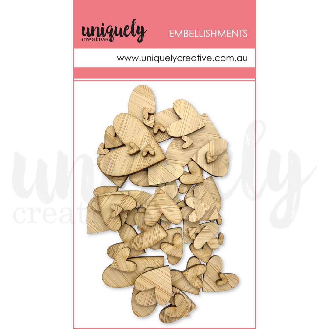 Uniquely Creative Wooden Mixed Hearts