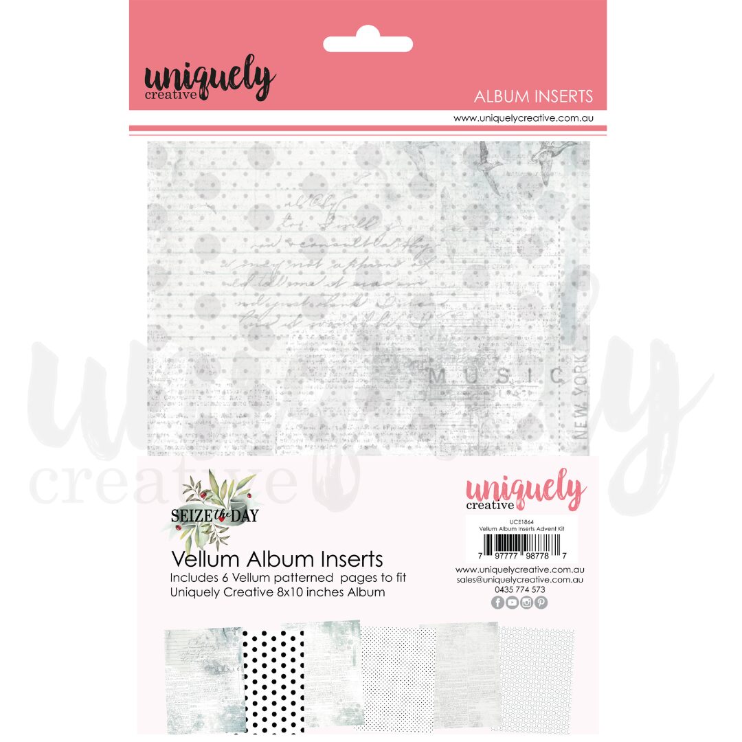 Uniquely Creative Album Inserts - Vellum - Advent