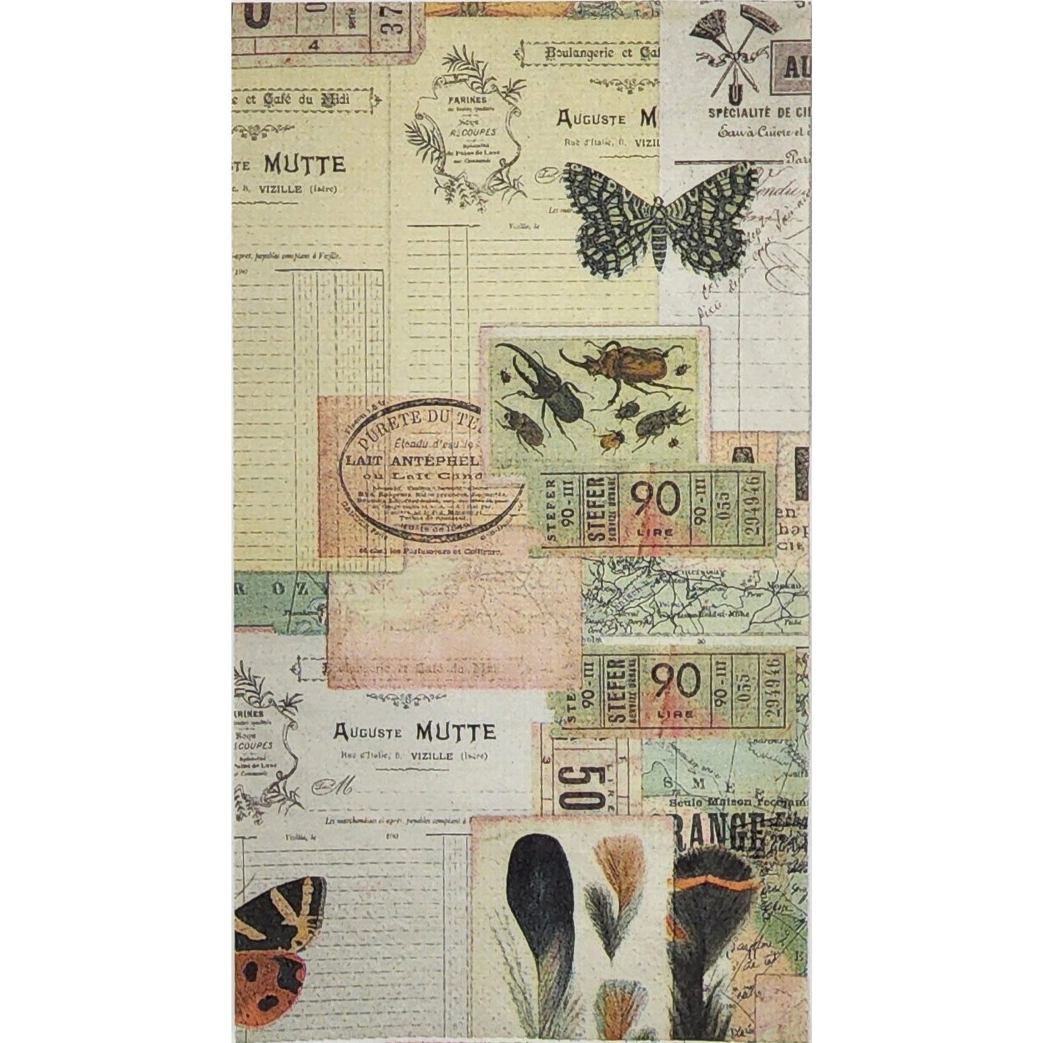 Kaiser Style Napkin/Serviette - Ephemera