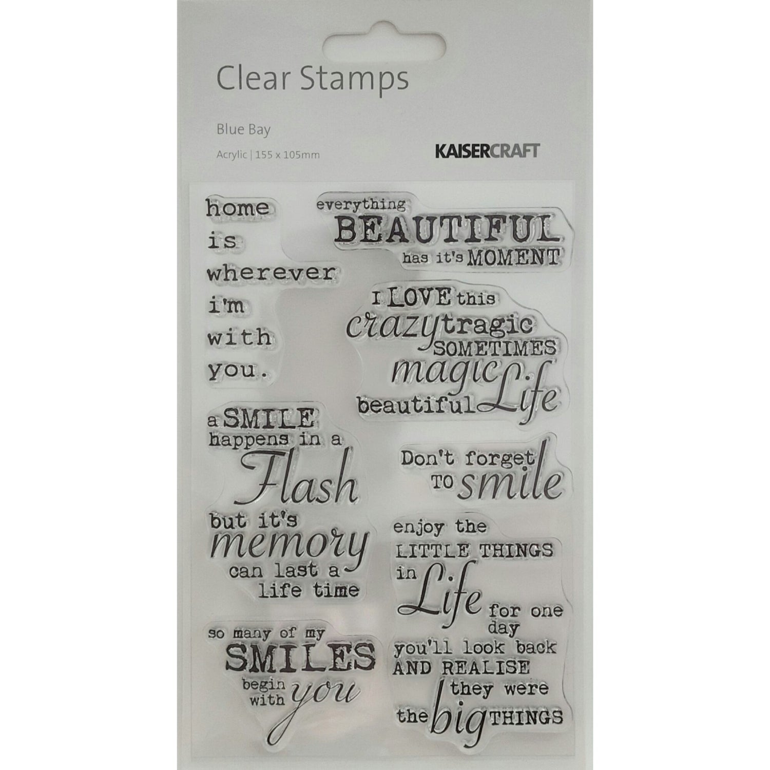 Kaisercraft Acrylic Stamp - Blue Bay