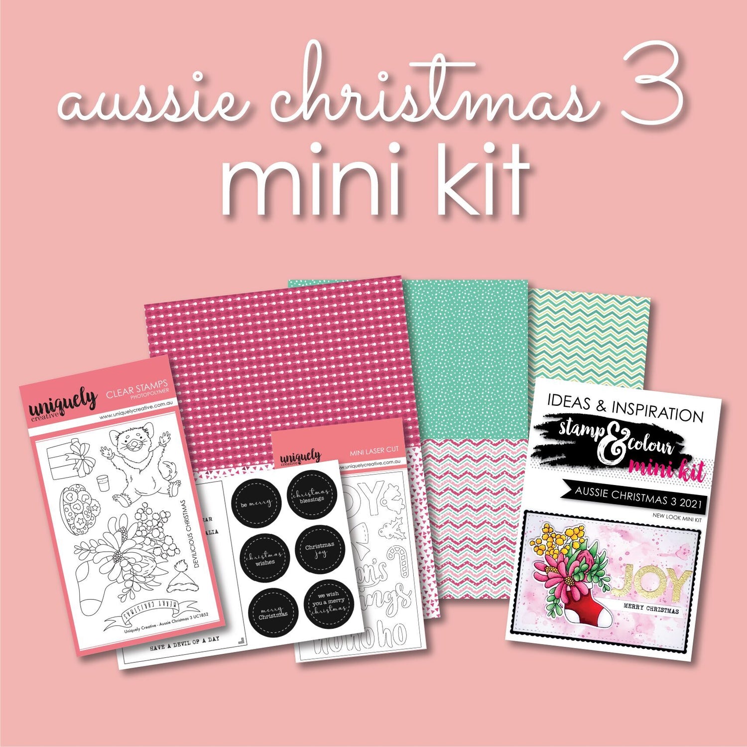Uniquely Creative Mini Kit - Aussie Christmas 3