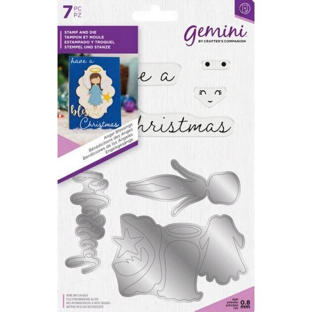 Crafter's Companion Stamp & Die Set - Angel Blessings