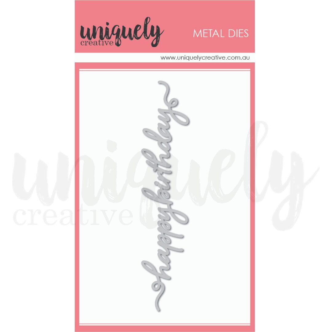 Uniquely Creative Die - Scripty Birthday