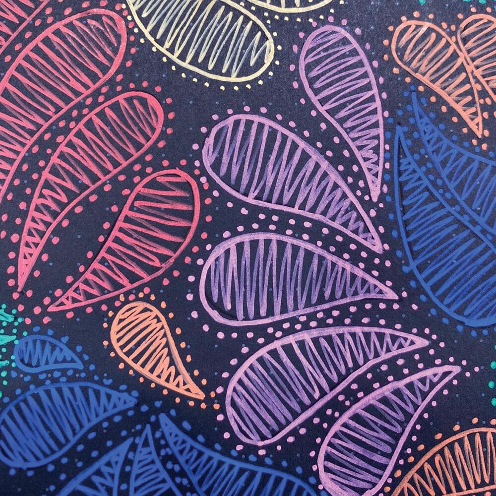 Dylusions Large Stencil - Brushstrokes