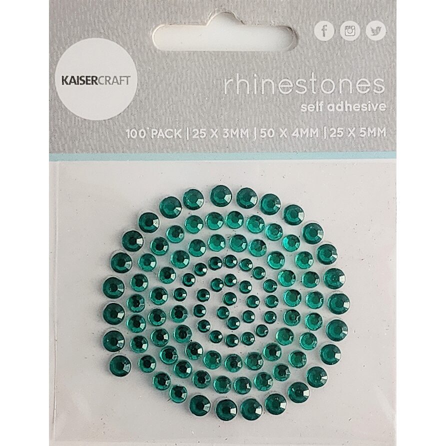 Kaisercraft Rhinestones - Dark Green