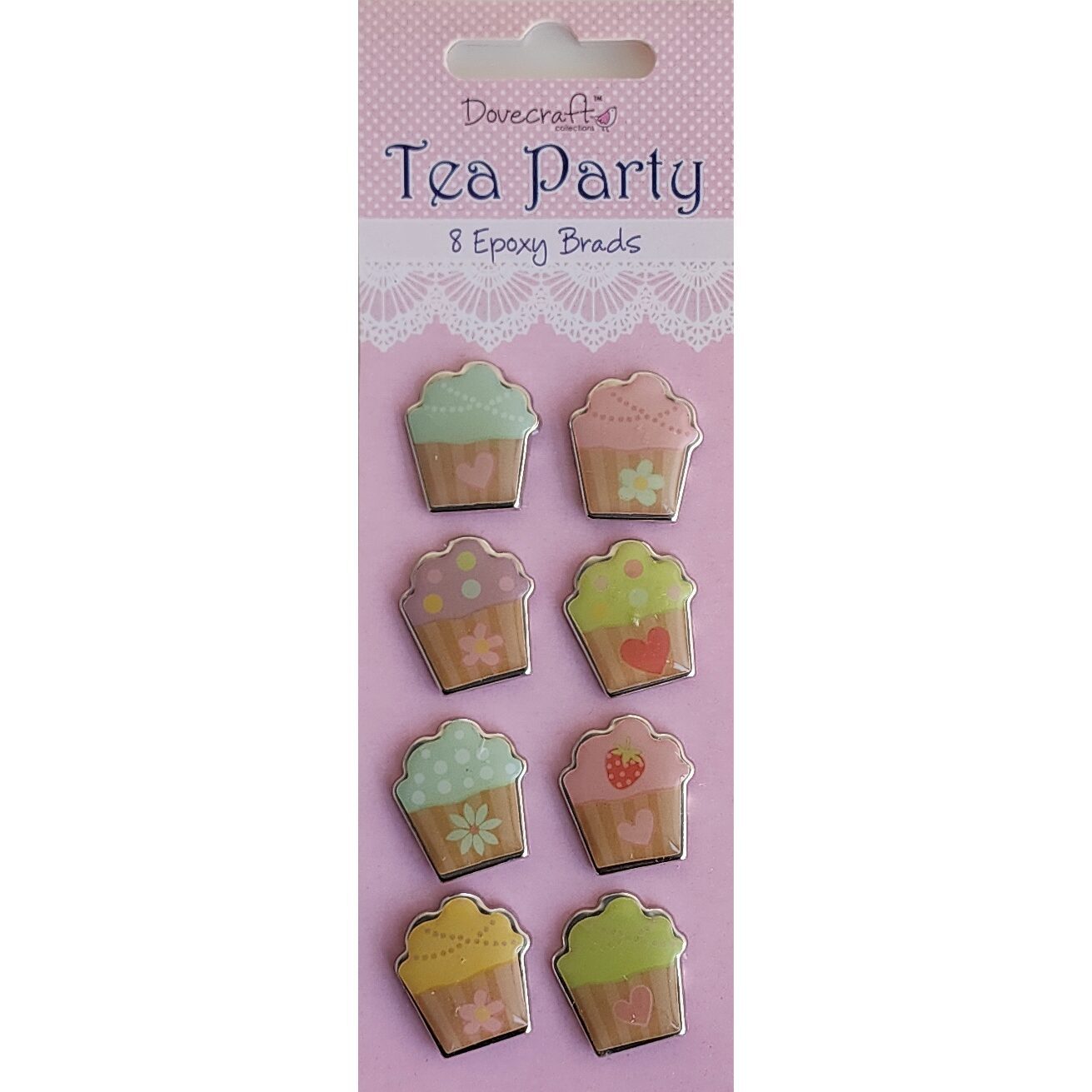 Dovecraft Brads - Tea Party