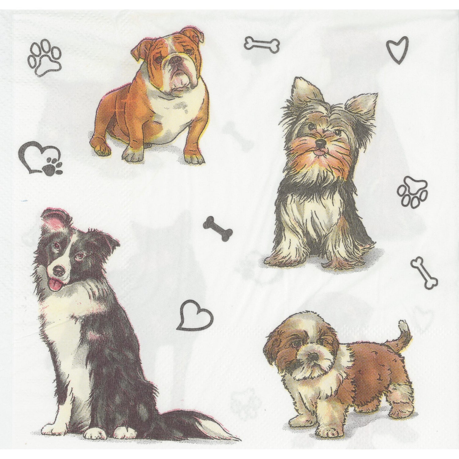 Unbranded Napkin/Serviette - Show Dogs