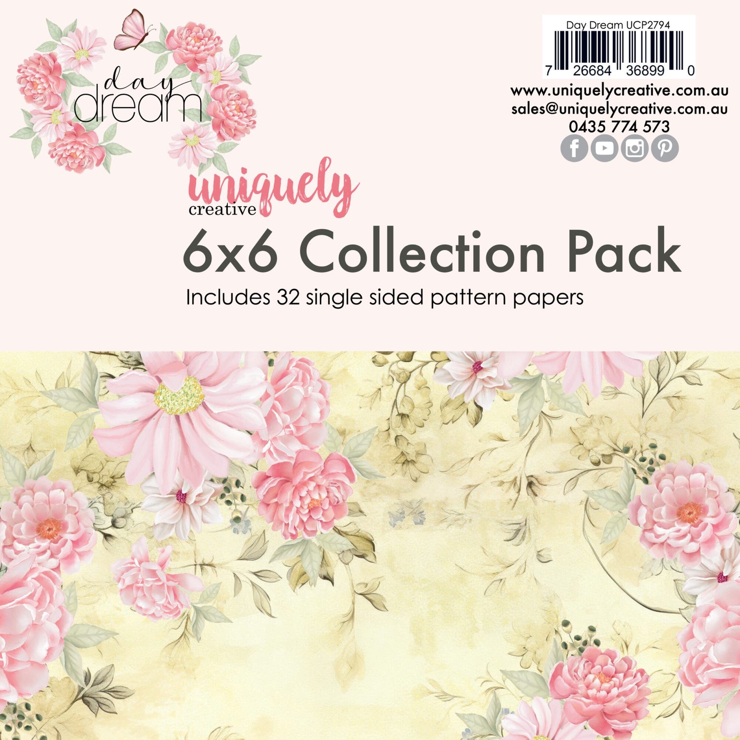 Uniquely Creative Day Dream - 6x6" Collection Pack (32 papers)