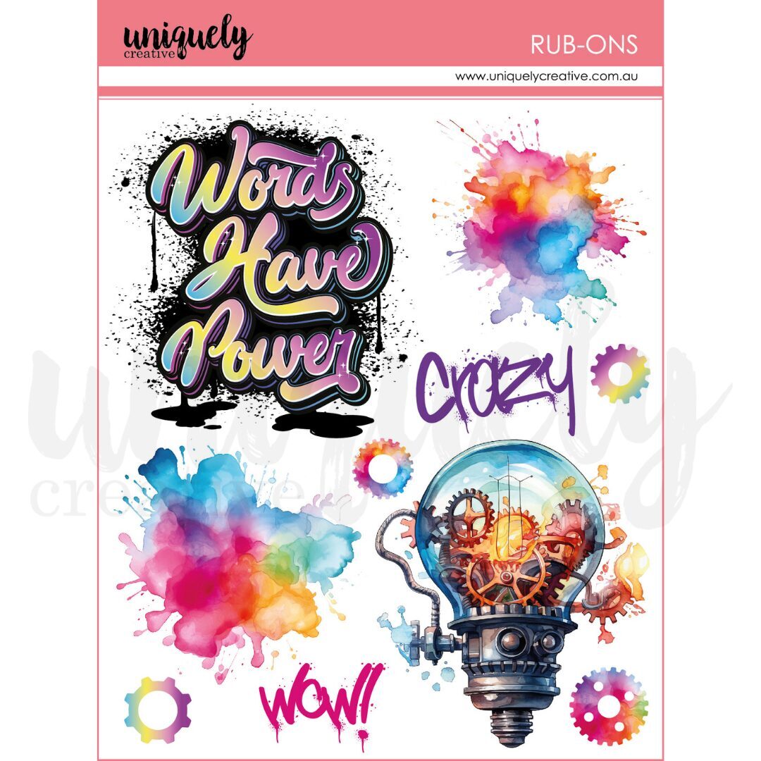 Uniquely Creative Rub-ons - Graffiti