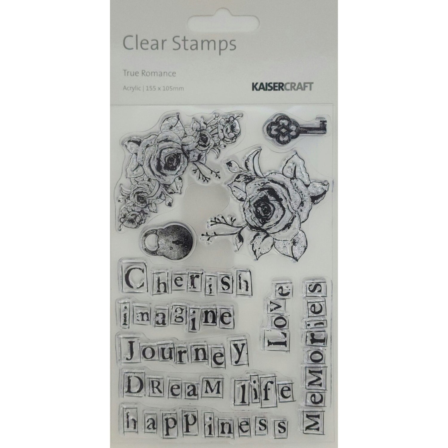 Kaisercraft Acrylic Stamp - True Romance