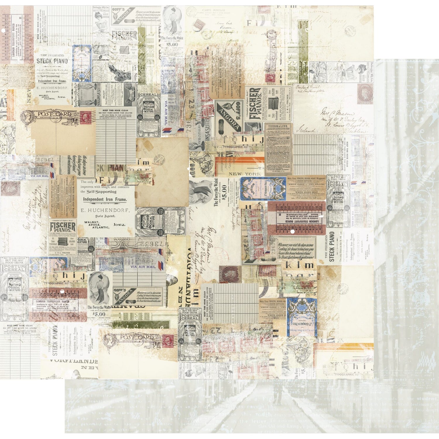 Uniquely Creative Summer Sonata - Vintage Collage Paper