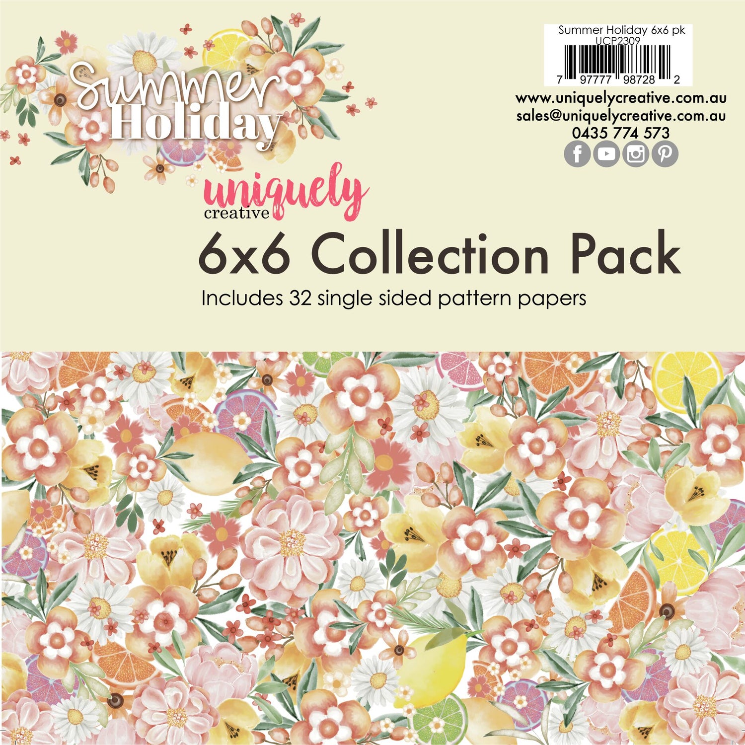 Uniquely Creative Summer Holiday - 6x6" Collection Pack (32 papers)